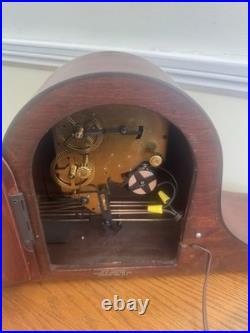 Seth Thomas Germany Westminster Chime Mantle Clock With Cord Working Vintage