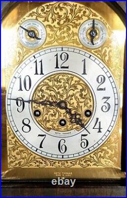 Seth Thomas Grand Antique Chime Clock #70 Circa 1928 Working