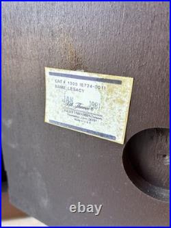 Seth Thomas Legacy 3W A403-001 8 Day 13 Mantel Clock 1981