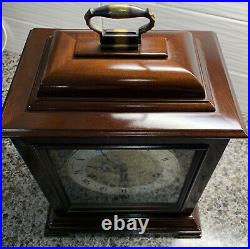 Seth Thomas Legacy 3w Westminster Chime Carriage 8 Day Wind Up Clock Beautiful