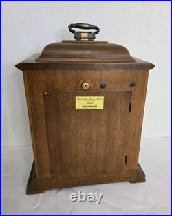 Seth Thomas Legacy IV 4 A403-000 8 Day Mantle Table Clock with Key 2 Jewels