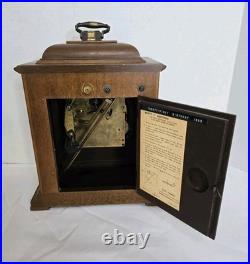 Seth Thomas Legacy IV 4 A403-000 8 Day Mantle Table Clock with Key 2 Jewels