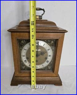 Seth Thomas Legacy IV 4 A403-000 8 Day Mantle Table Clock with Key 2 Jewels