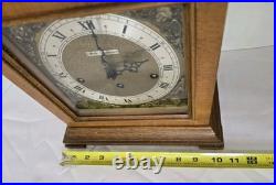 Seth Thomas Legacy IV 4 A403-000 8 Day Mantle Table Clock with Key 2 Jewels