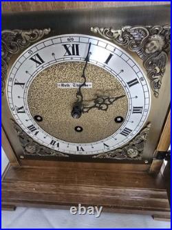 Seth Thomas Legacy IV 4 A403-000 8 Day Mantle Table Clock with Key 2 Jewels