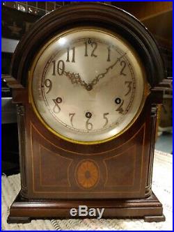 Seth Thomas Mahogany Westminster 8-day Chime Mantle Table Clock