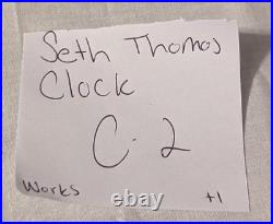 Seth Thomas Mantel Clock No 124 8 Day Pendulum Chime Movement Westminster USA
