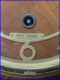 Seth Thomas Mantel Clock No. 124 Westminster Chime 1940 Mahogany