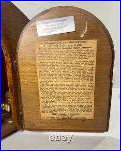 Seth Thomas Mantel Clock No. 124 Westminster Chime 1940 Mahogany