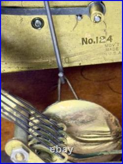 Seth Thomas Mantel Clock No. 124 Westminster Chime 1940 Mahogany