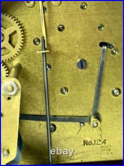 Seth Thomas Mantel Clock No. 124 Westminster Chime 1940 Mahogany Seth Thomas Mantel Clock No. 124 Westminster Chime 1940 Mahogany