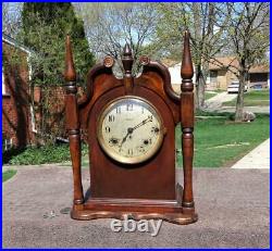 Seth Thomas Sonora 4 Bell Original Westminster Chime Shelf Mantle Clock Runs VGC