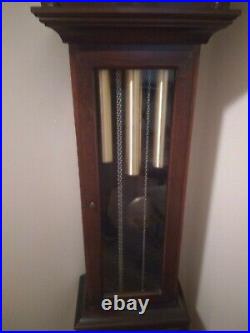 Seth Thomas Tempus Fugit Grandfather Clock 7' Weight Driven Westminster Chime