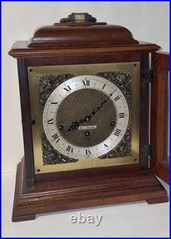 Seth Thomas U. S. A Westminster Chime 8 Day Bracket Clock Working + Pendulum & Key