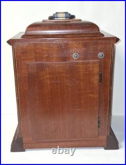 Seth Thomas U. S. A Westminster Chime 8 Day Bracket Clock Working + Pendulum & Key