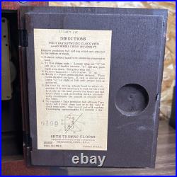 Seth Thomas Westminster Chime Mantel Clock (NO KEY) 35 Year Macy's Worker 1961