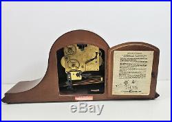 Seth Thomas Westminster Chime Mantle Clock 8 Day Movement Two Jewels (no key)