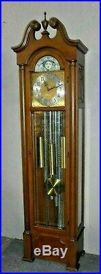 Seth Thomas Westminster Chime Tall Case Clock Tubular 5 Tube Grandfather Working