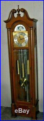 Seth Thomas Westminster Chime Tall Case Clock Tubular 5 Tube Grandfather Working