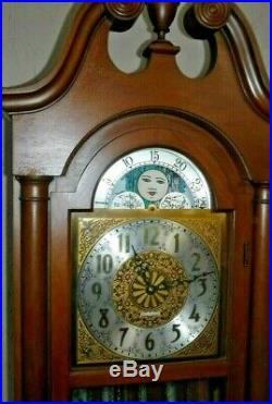 Seth Thomas Westminster Chime Tall Case Clock Tubular 5 Tube Grandfather Working