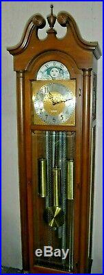 Seth Thomas Westminster Chime Tall Case Clock Tubular 5 Tube Grandfather Working