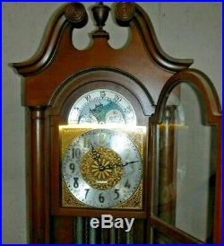 Seth Thomas Westminster Chime Tall Case Clock Tubular 5 Tube Grandfather Working