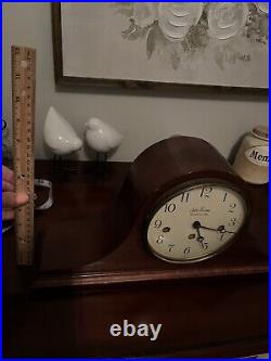 Seth Thomas Westminster Mantel Chime Clock- With Orig Key-works- Read Description