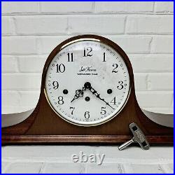 Seth Thomas Westminster Mantel Chime Clock with Orig Key & Box Vintage Working