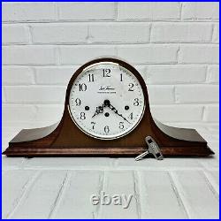 Seth Thomas Westminster Mantel Chime Clock with Orig Key & Box Vintage Working