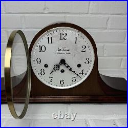 Seth Thomas Westminster Mantel Chime Clock with Orig Key & Box Vintage Working