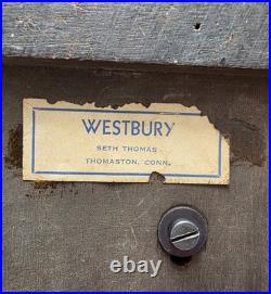 Seth Thomas Westminter Chime Clock April 14, 1959 Missing Power Cord