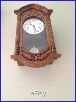 Sligh 0798-1-AB Wall Clock Oak 8 Day Key Wound Hermle Westminster Chime