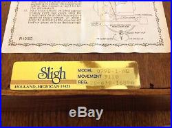 Sligh 0798-1-AB Wall Clock Oak 8 Day Key Wound Hermle Westminster Chime