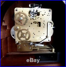 Sligh Barrister Mantel Clock Westminster Chime Franz Hermle Movement with key