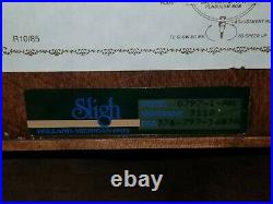 Sligh Carved Wood Wall Clock Westminster Chime Hermle Movement Key Pendulum Nice