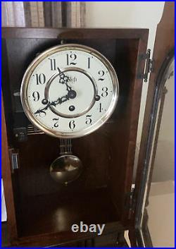 Sligh Chime Wall Clock Franz Hermle Movement made in W. Germany Keeps