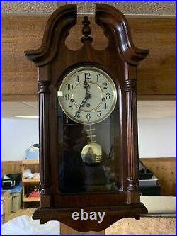 Sligh Chime Wall Clock Franz Hermle Movement made in W. Germany Keeps Exc. Time