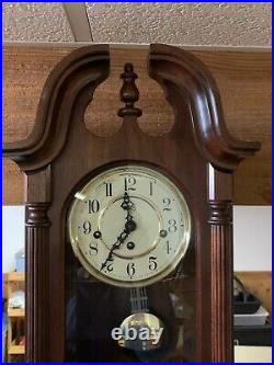 Sligh Chime Wall Clock Franz Hermle Movement made in W. Germany Keeps Exc. Time