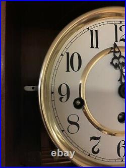 Sligh Chime Wall Clock Franz Hermle Movement made in W. Germany Keeps Exc. Time