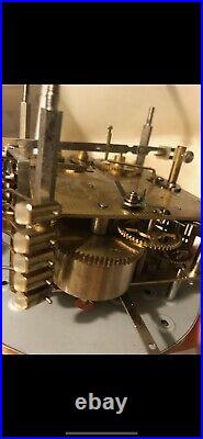 Sligh Chime Wall Clock Franz Hermle Movement made in W. Germany Keeps Exc. Time