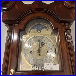 Sligh Grandfather Wall Clock Kieninger Mechanical Movement Triple Chime Silent
