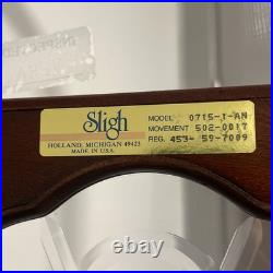 Sligh Grandfather Wall Clock Kieninger Mechanical Movement Triple Chime Silent
