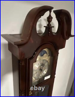 Sligh Grandfather Wall Clock Kieninger Mechanical Movement Triple Chime Silent