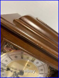 Sligh Mantel CLock 340-350 WESTMINSTER CHIMES UNTESTED-SEE PICTURES