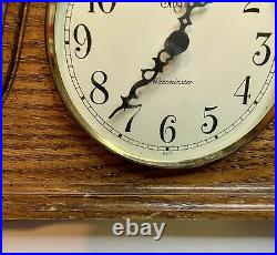 Sligh Mantel Wood Clock 0542-1 Chime WESTMINSTER Made In USA 10x6