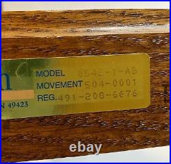 Sligh Mantel Wood Clock 0542-1 Chime WESTMINSTER Made In USA 10x6