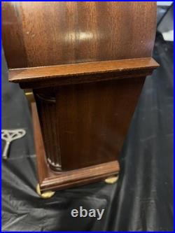 Sligh Mantle Clock w FRANZ HERMLE Two (2) Jewels 340-020 Germany With Key