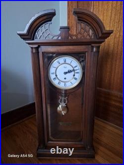 Sligh Mechanical Wall Clock Westminster Chime Wood Case Holland Michigan