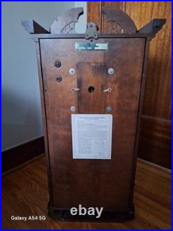 Sligh Mechanical Wall Clock Westminster Chime Wood Case Holland Michigan