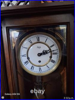 Sligh Mechanical Wall Clock Westminster Chime Wood Case Holland Michigan